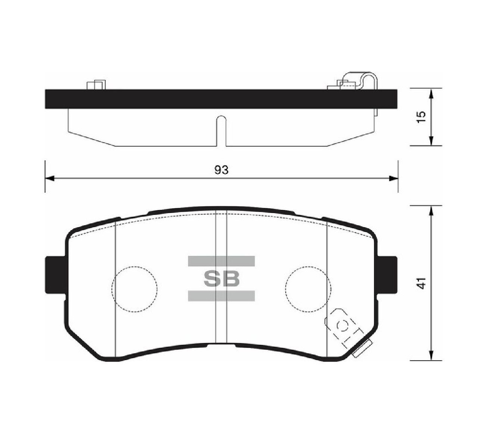 Sangsin Brake Колодки тормозные, арт. SP1187 #1