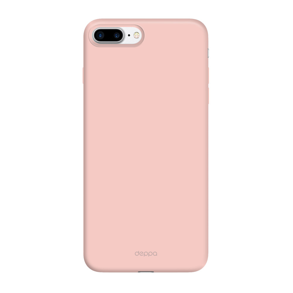 Чехол Air Case для Apple iPhone 7/8 Plus, розовое золото, черный, PC,  DEPPA, 83276 - купить с доставкой по выгодным ценам в интернет-магазине  OZON (154891916)