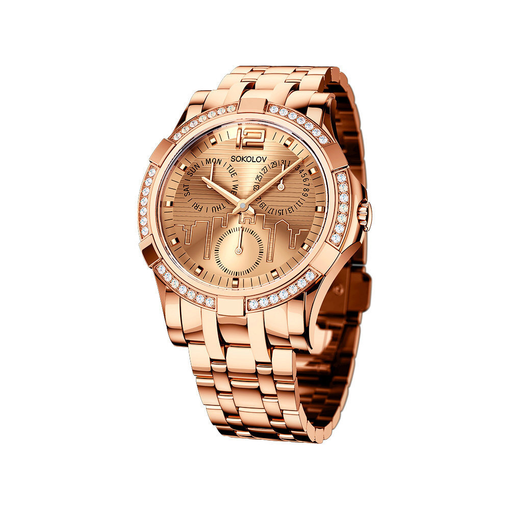Женские стальные наручные часы SOKOLOV на браслете, 305.73.00.001.05.02.2  #1