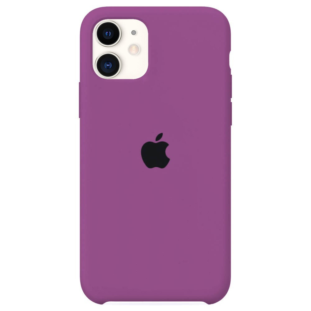 Силиконовый чехол для смартфона Silicone Case на iPhone 11 / Айфон 11 с  логотипом, фиолетовый - купить с доставкой по выгодным ценам в  интернет-магазине OZON (715688514)