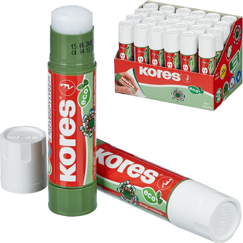 Клей-карандаш Kores Glue-eco 4 шт (10 гр) #1