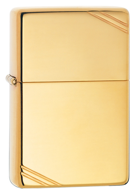 Зажигалка Zippo 270 Бензиновая High Pol Brass #1