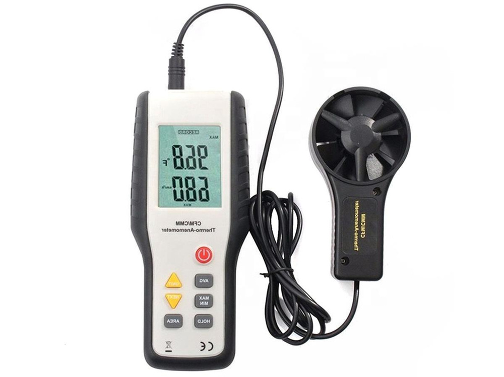 HT-9819 - CFM/CMM thermo-Anemometer. Термоанемометр цифровой датчик скорости ветра, тестер скорости в #1