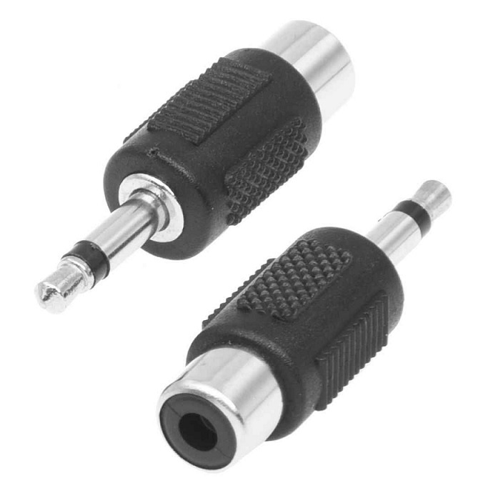 Аудио переходник моно штекер mini Jack 3.5 на гнездо RCA - купить с ...