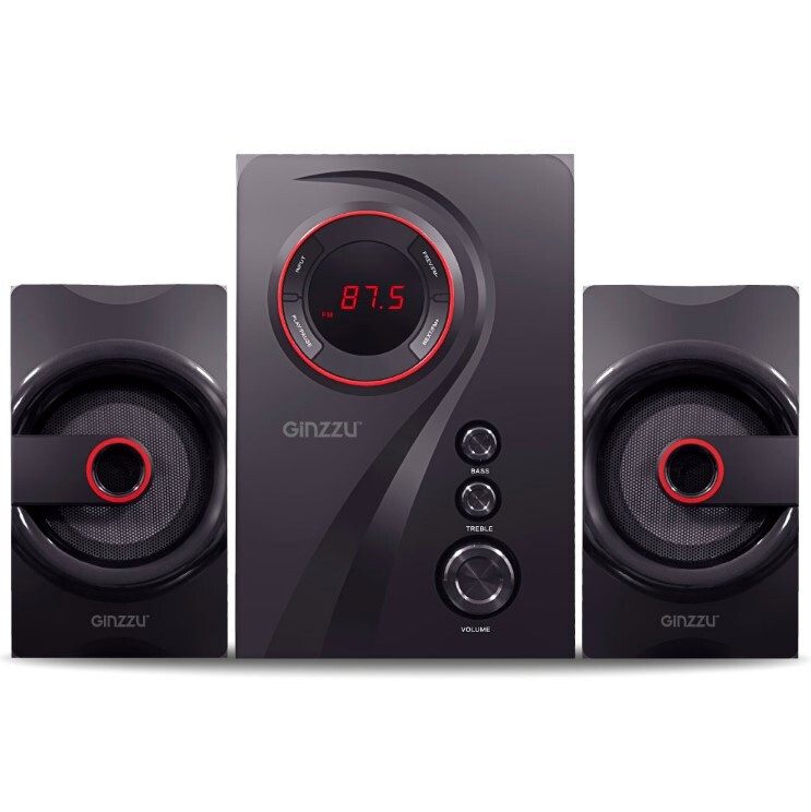Акустическая система 2.1 GINZZU GM-406, 40W/BT/USB/SD/FM/ДУ - купить с ...