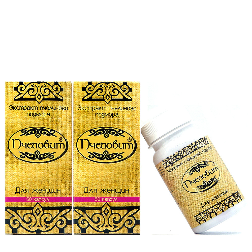 "Пчеловит" экстракт пчелиного подмора для женщин (50 капсул), Нектар ...