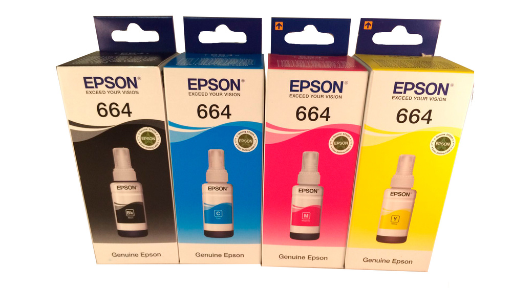 Расходник для печати Epson T6641/T6642/T6643/T6644x4 шт., для струйного ...
