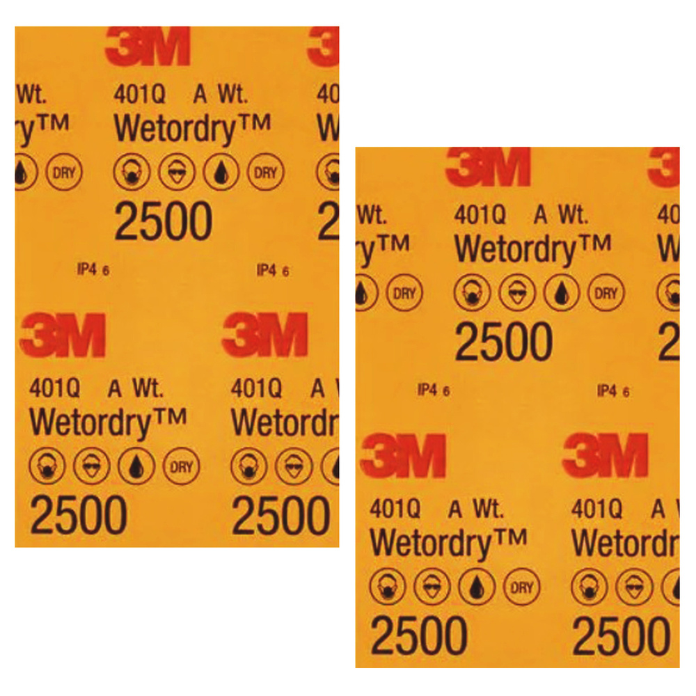 Лист шлифовальный/шкурка 3M 142 мм P2500 2 шт - купить по низким ценам в  интернет-магазине OZON (407214872)