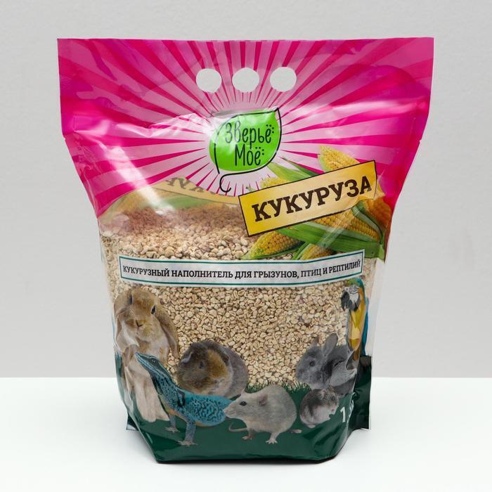 Наполнитель кукурузный Зверье мое, 1,5 кг #1