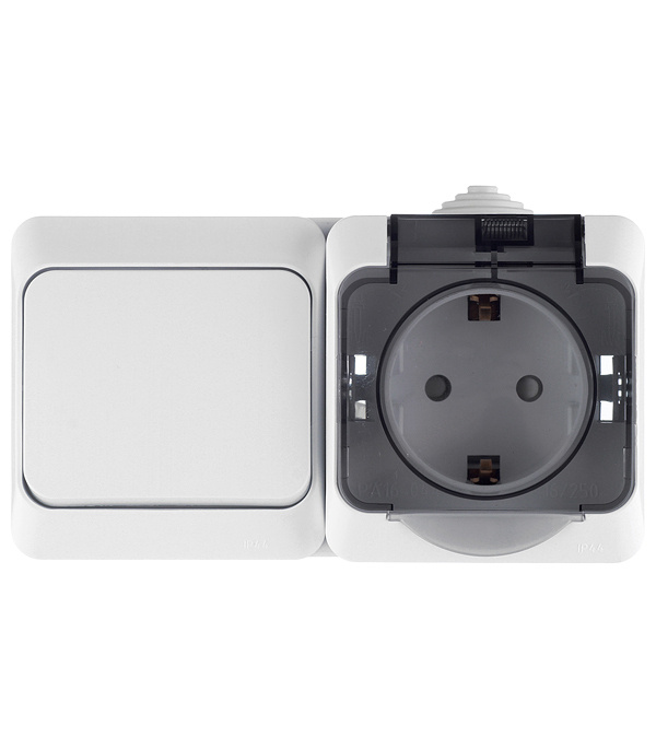 Блок выключателя с розеткой Schneider Electric Этюд BPA16-241B ...