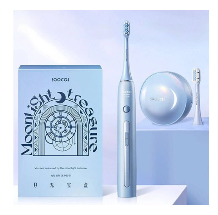 Электрическая зубная щетка Soocas X3 Pro со стериализатором, три насадки, звуковая, 4 режима очистки, дорожный кейс - купить по выгодной цене в интернет-магазине OZON