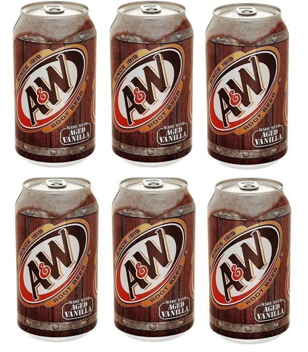 Газированный напиток A&W Root Beer / Лимонад АиВ Корневое пиво 355 мл 6 шт (США)  #1