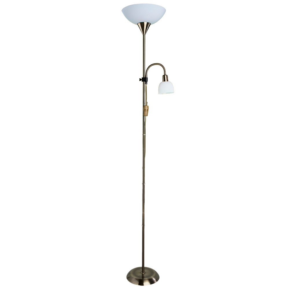 Торшер Arte Lamp DUETTO A9569PN-2AB / E27+E14 / 60Вт+25Вт / бронза #1