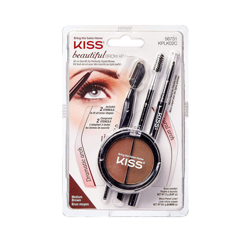 Kiss Набор для моделирования бровей Beautiful  Brow Kit KPLK02C #1