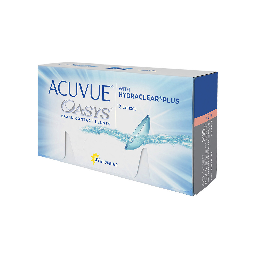 ACUVUE Контактные линзы OASYS with HYDRACLEAR PLUS (12 линз), 12 шт., 2.00 / 8.4/ 2 недели