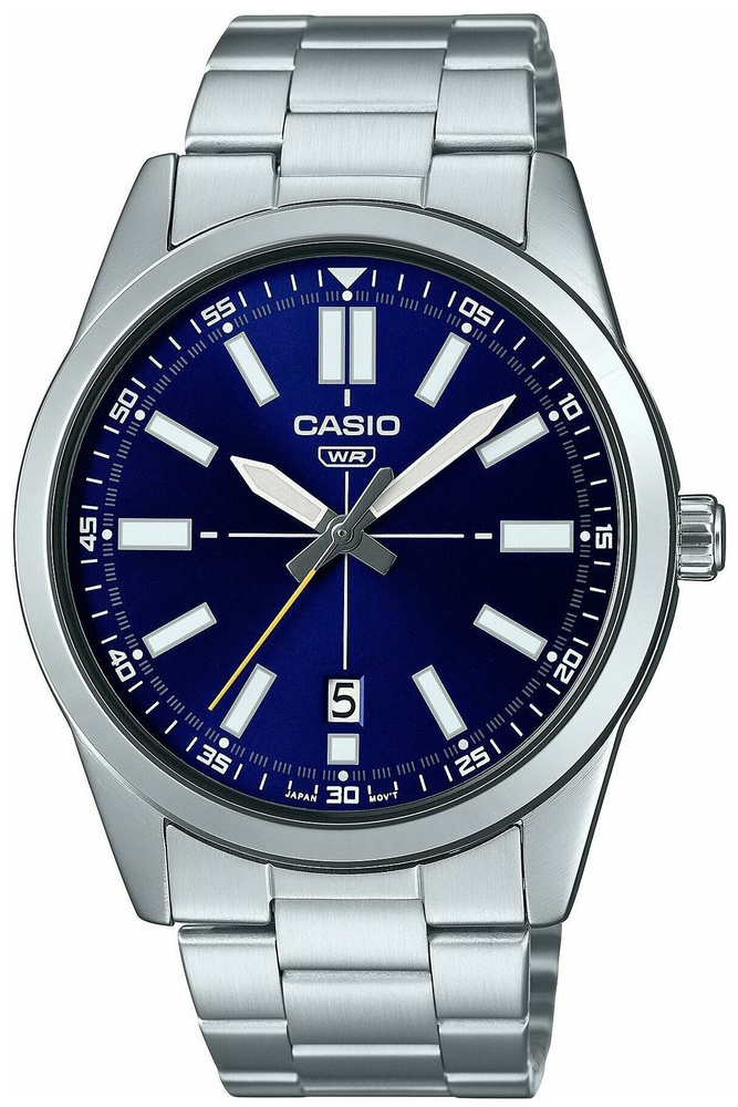 Наручные часы Casio MTP-VD02D-2E с индикацией числа, батарейка в подарок  #1