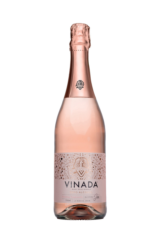 Безалкогольное розовое полусухое игристое вино VINADA Tinteling Tempranillo Rose (0%) 750 ml  #1