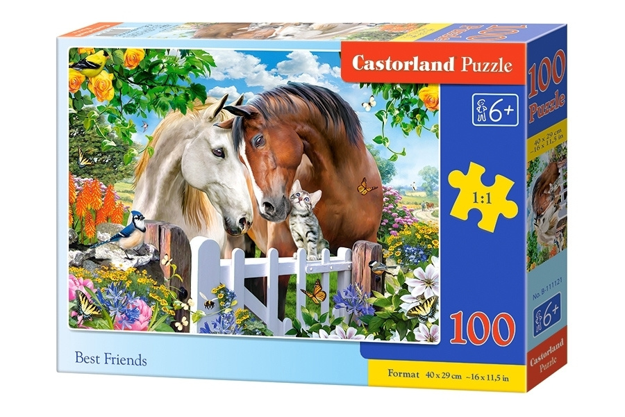 Пазл Castorland 100 деталей, элементов: Лучшие друзья #1