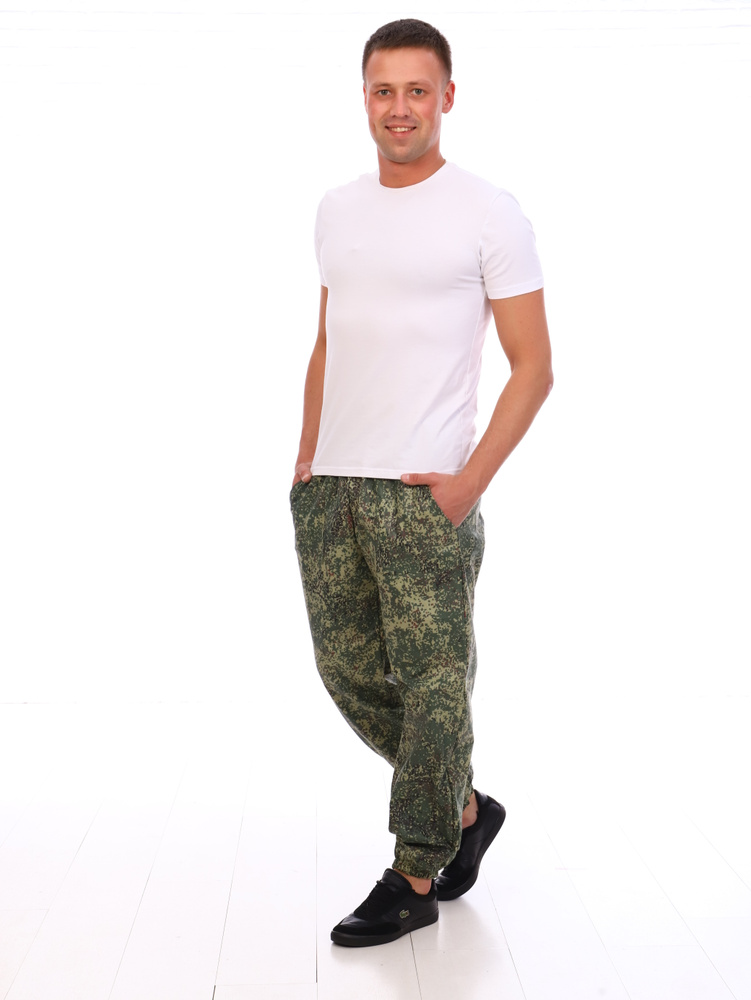 Брюки на резинке мужские/ брюки в стиле милитари (56-58, 170-176) - купитьс доставкой по выгодным ценам в интернет-магазине OZON (461057115)