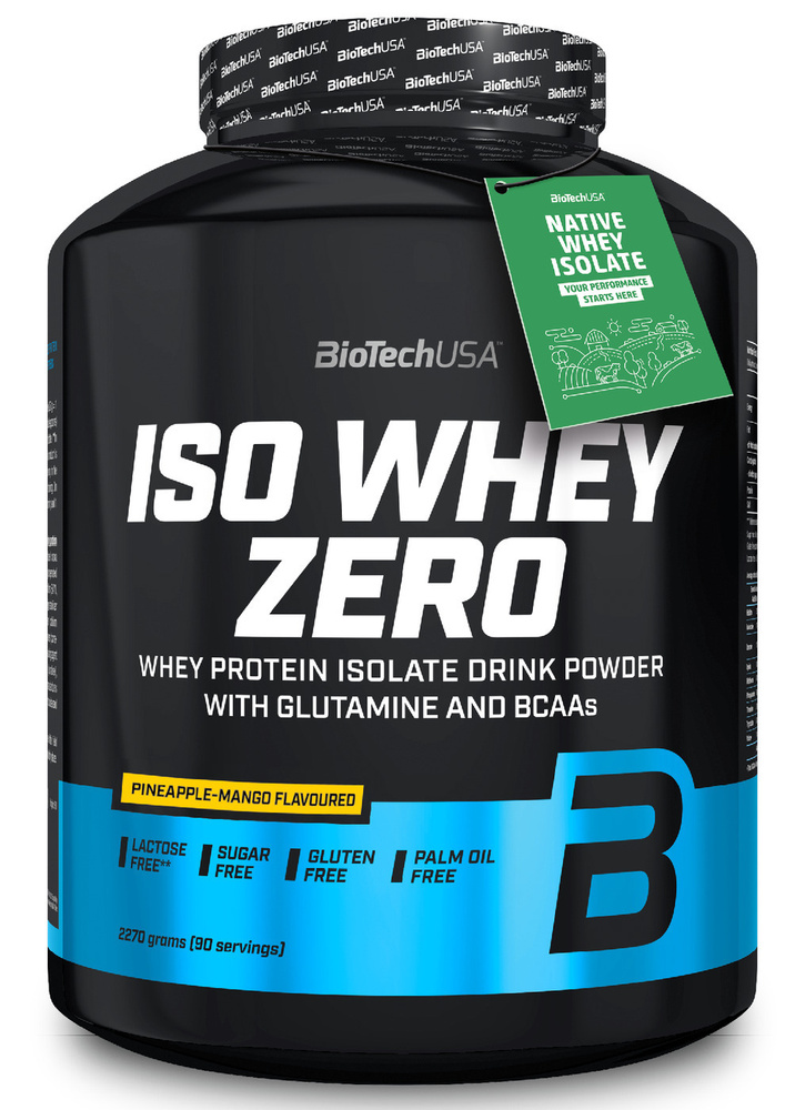 Сывороточный протеин изолят BioTechUSA Iso Whey Zero 2270 г ананас-манго  #1