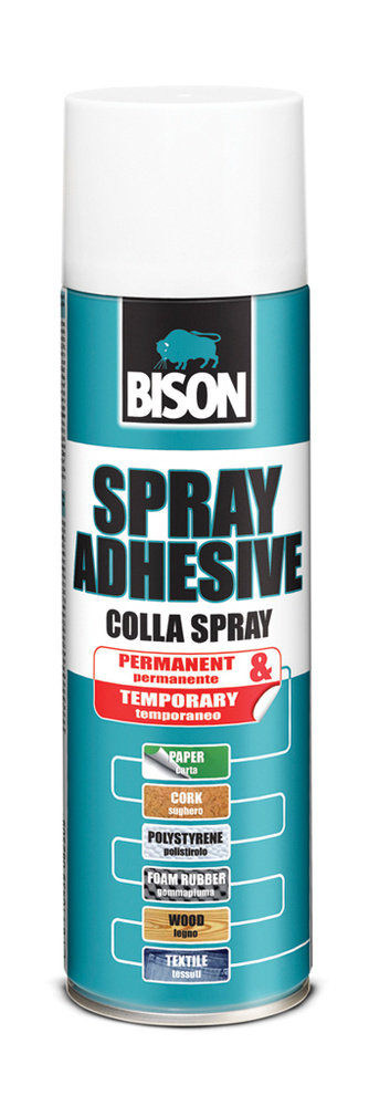 Аэрозольный клей-спрей Bison Spray Adhesive 2-in-1 200 ml #1