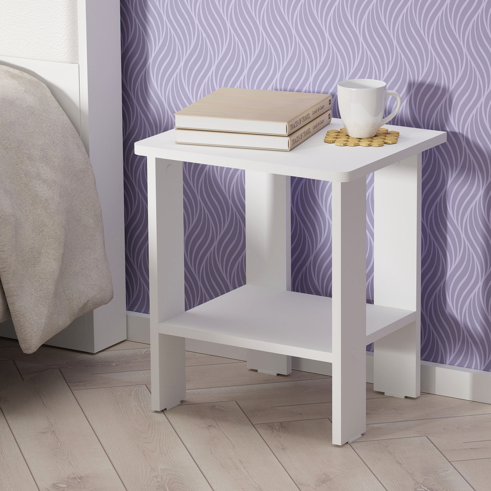 Тумба прикроватная ГайваМебель Столик-прикроватный-ЛАЙТ, 40x33x45 см ...