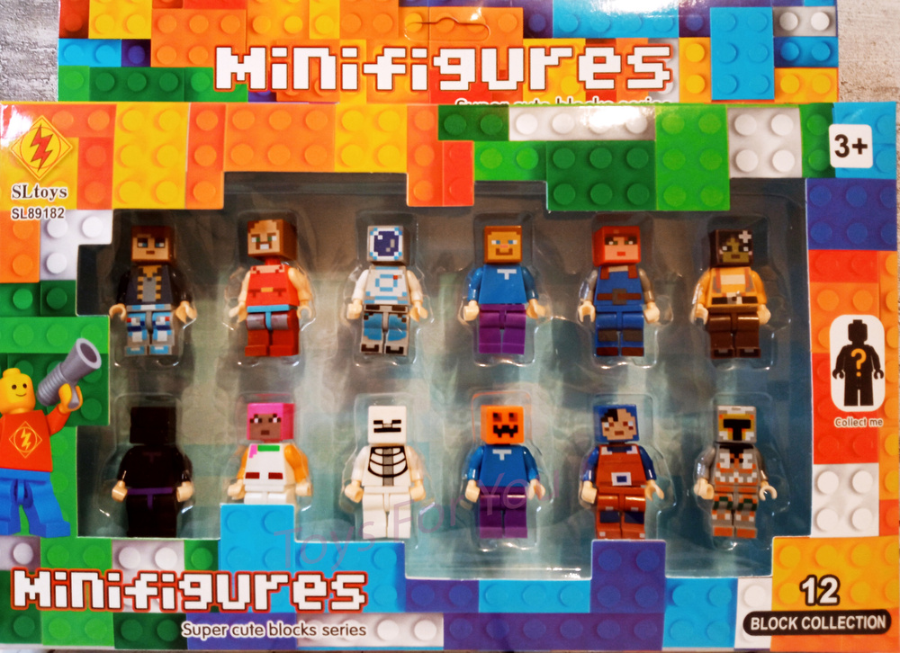 Набор Майнкрафт человечки Фигурки из 12 человечков из игры Майнкрафт ...