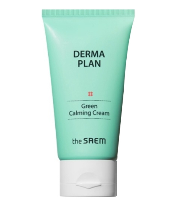 The Saem, Крем для лица успокаивающий Derma Plan Green Calming Cream, 70мл #1