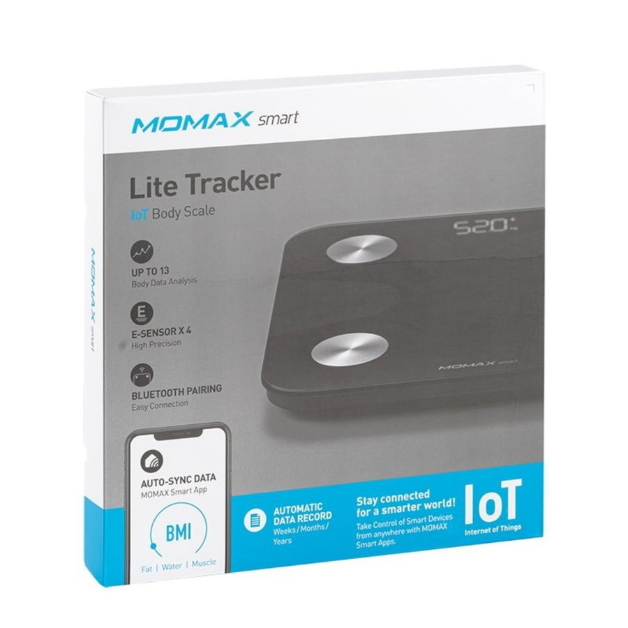 Смарт-весы Momax EW2S Lite Tracker IoT Scale Black (EW2SD) #1