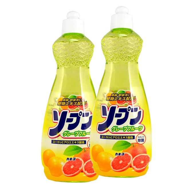 Kaneyo Средство для мытья посуды, овощей и фруктов с ароматом грейпфрут, 600мл. 2 шт.  #1