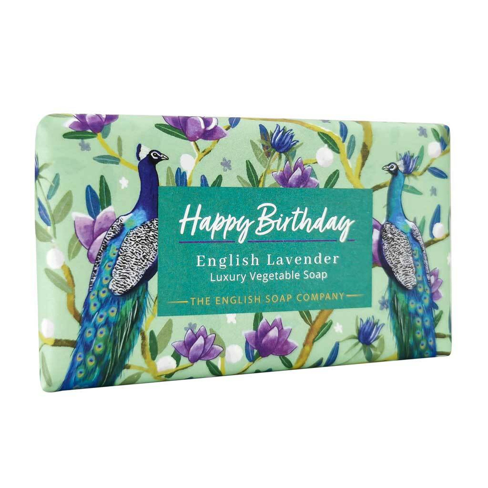 THE ENGLISH SOAP COMPANY Премиальное растительное мыло Английская лаванда Happy Birthday, 190 г  #1