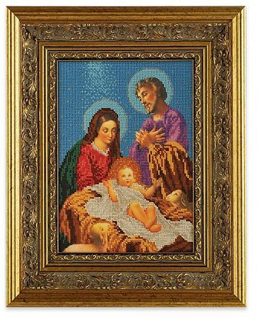 Набор для вышивания бисером B-189 Рождество Христово 19х26 см  #1