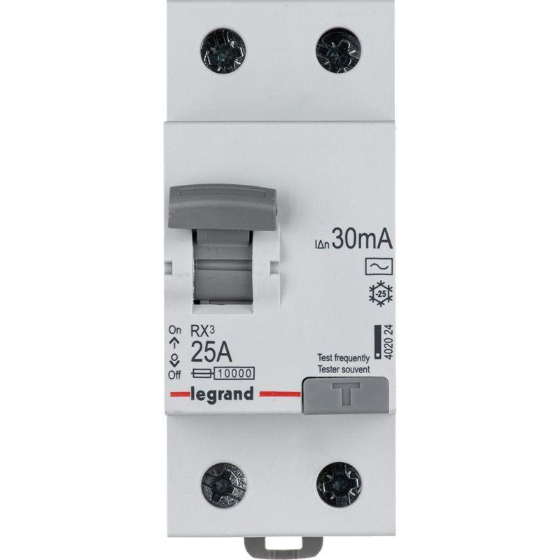 Выключатель дифференциального тока (УЗО) 2п 25А 30мА тип AC RX3 Leg 402024  #1