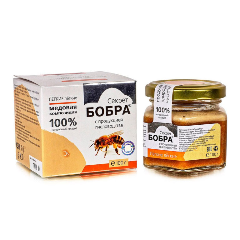 Секрет бобра с продукцией пчеловодства Медовая композиция, 100г  #1
