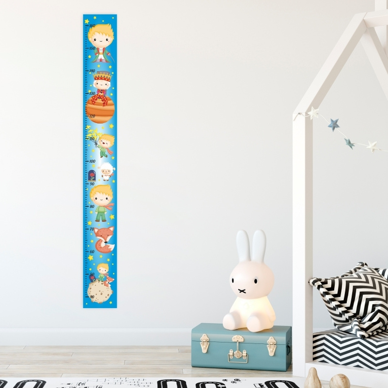 Ростомер детский на стену "Маленький Принц" наклейка 15х130 см для девочки мальчика детей малышей  #1
