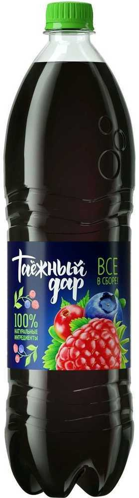 Напиток "ТАЕЖНЫЙ ДАР" Все в сборе (ягодное ассорти) газ. 1,45л*6 шт  #1