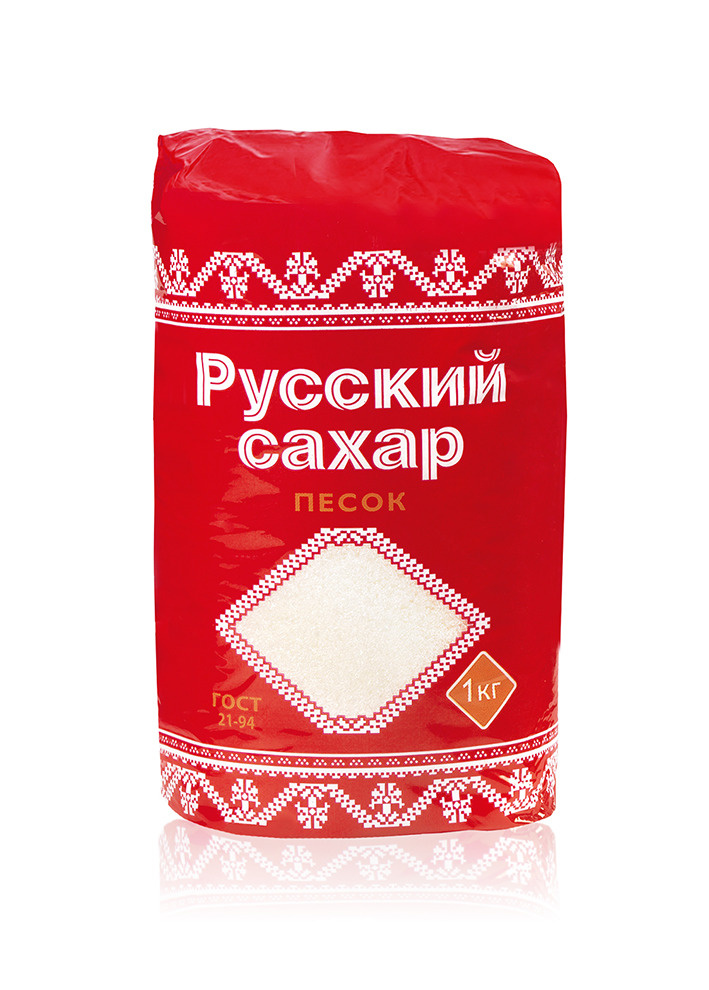 10шт. x 1кг. Русский сахар сахарный песок, 1кг #1