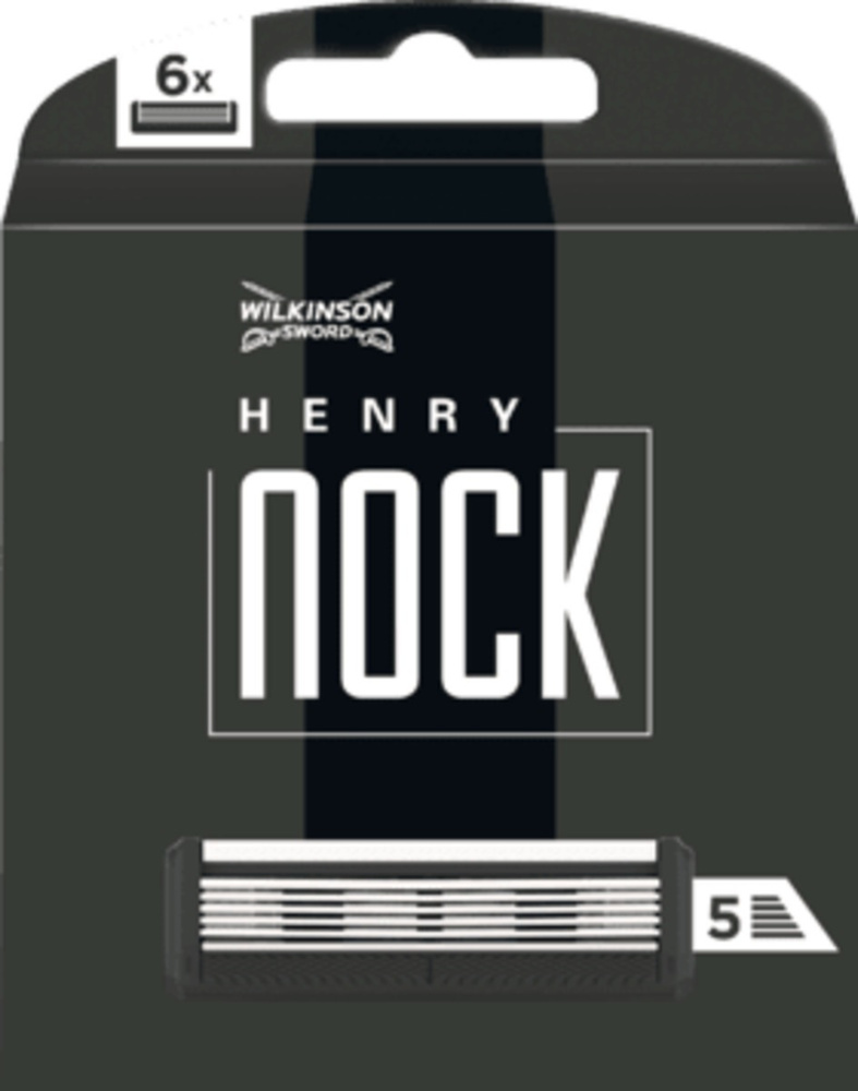 Wilkinson Sword / Schick HENRY NOCK / Сменные кассеты для бритвы HENRY NOCK, 6 шт. (крепление Quattro) #1