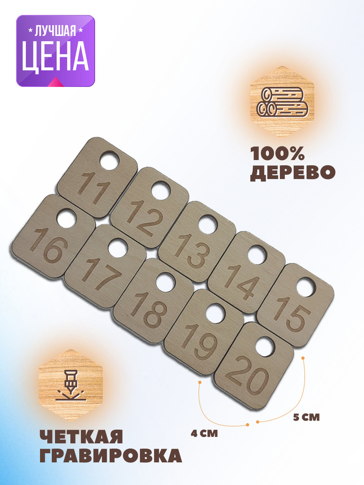 Бирка для ключа 10 шт. купить на OZON по низкой цене (599474171)