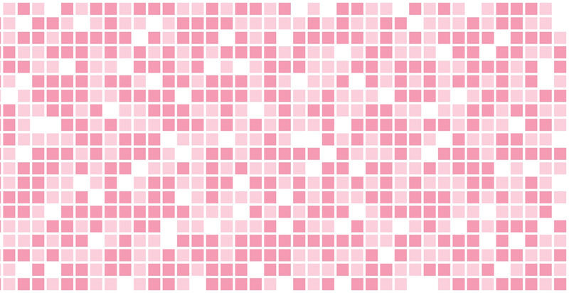 Панель ПВХ стеновая Мозаика розовая (10) 955х480 мм Грейс  #1