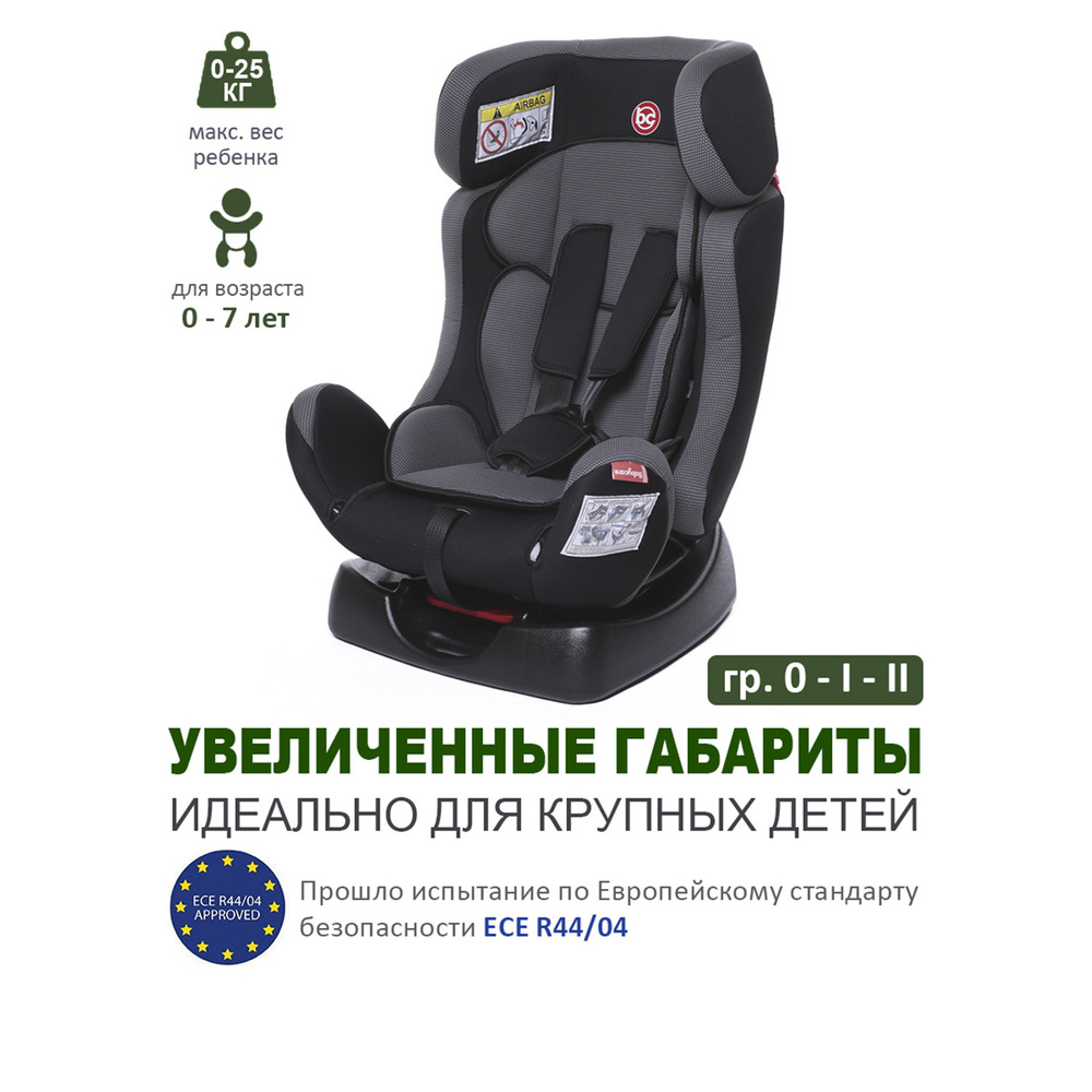 Автокресло детское Nika группа 0+/I/II, 0-25 кг, (0-7 лет), Babycare