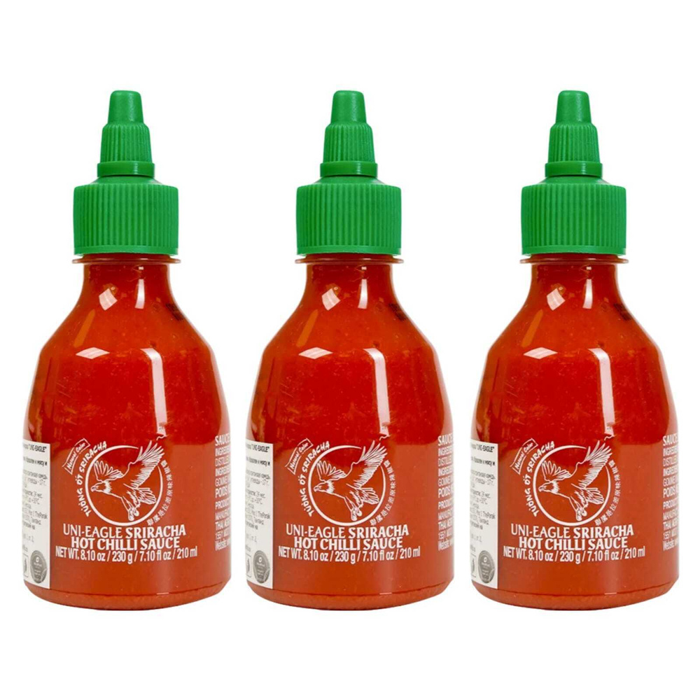 Соус Uni-Eagle Острый чили Sriracha, 230 г, 3 шт - купить с доставкой ...