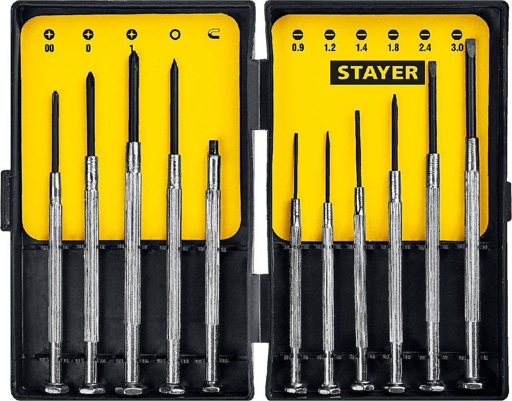 Часовые отвертки STAYER 11 предм. (2560-H11_z02) - купить в интернет ...