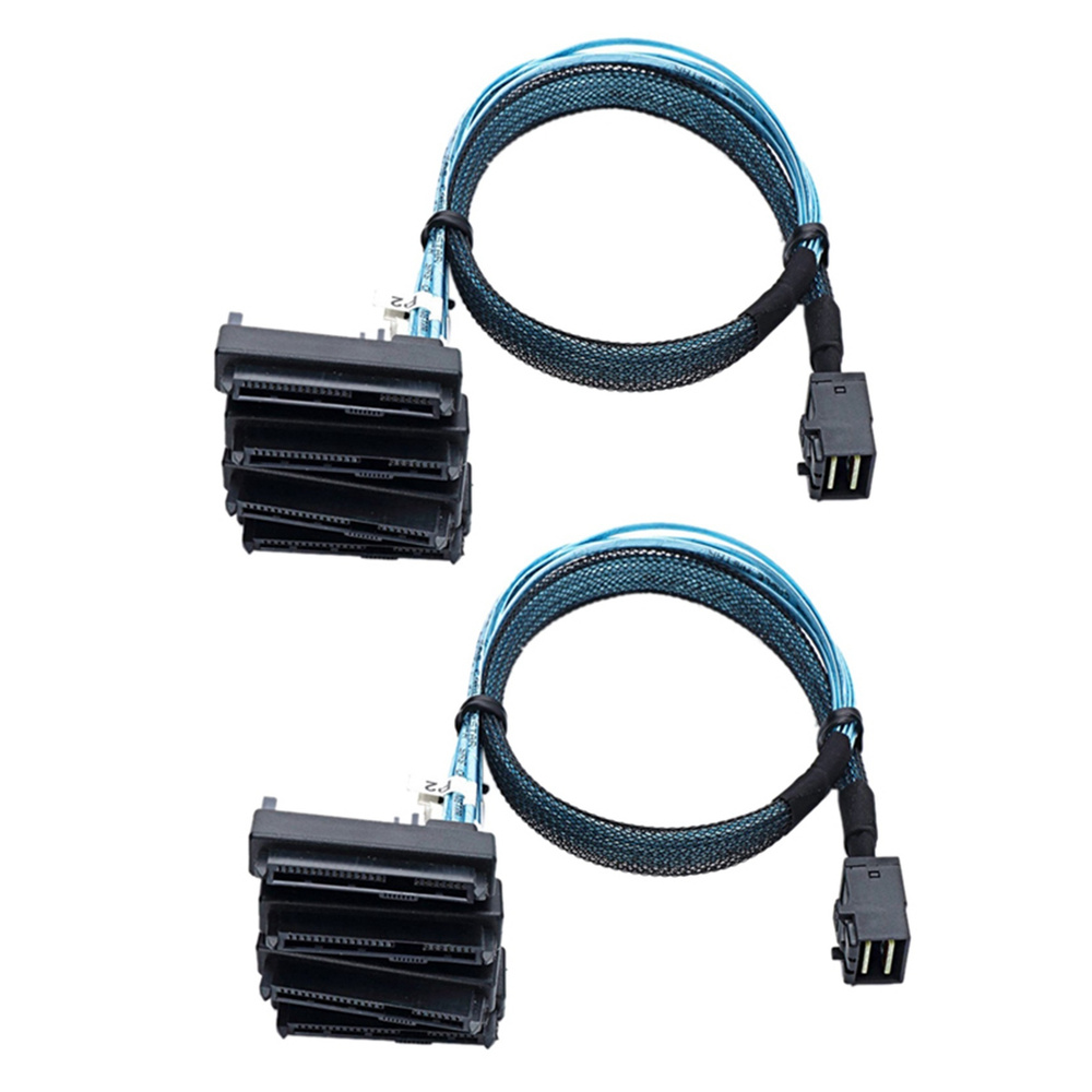 2X SAS SFF-8643 4X29-контактный SFF-8482 Серверный кабель для жесткого диска 3,33TF/1M  #1