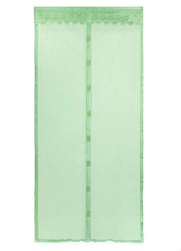 Дверная антимоскитная сетка на магнитах 100х 210 см, зеленая  #1
