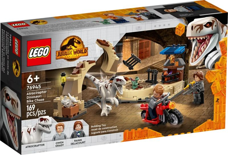 LEGO Jurassic Park 76945 Динозавр атроцираптор: погоня на велосипеде ...