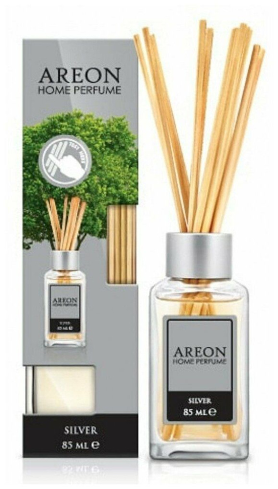 Ароматизатор для дома AREON HOME PERFUME STICKS PREMIUM LUX Silver/Серебро (ар. пал.) 85ml  #1