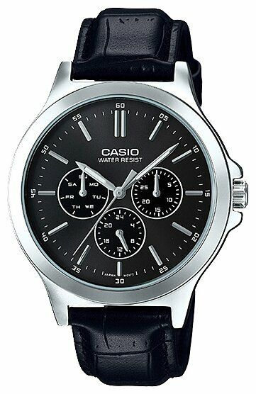 Наручные часы Casio MTP-V300L-1A с индикацией числа и дня недели, батарейка в подарок  #1