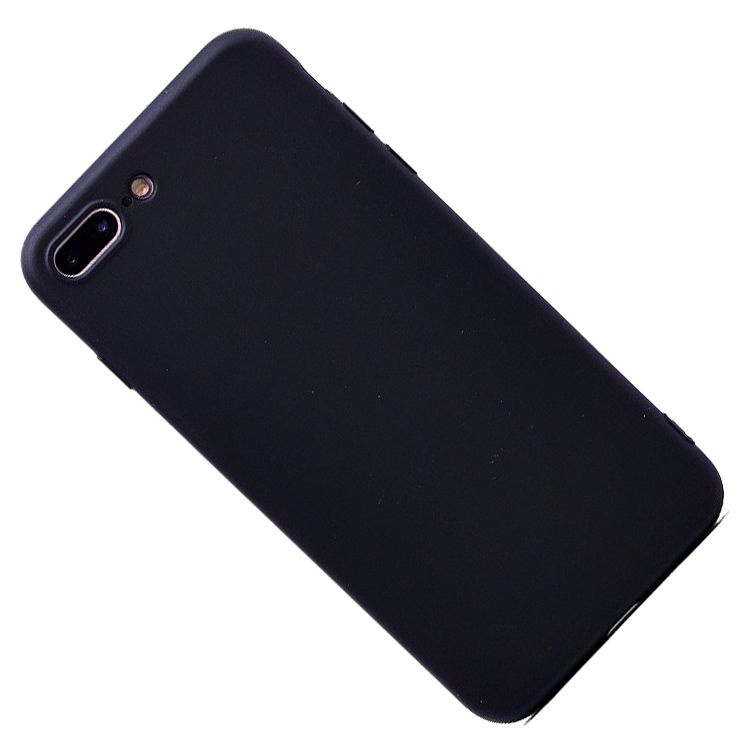 Чехол для iPhone 7 Plus, iPhone 8 Plus силиконовый Soft Touch 2 <черный> #1