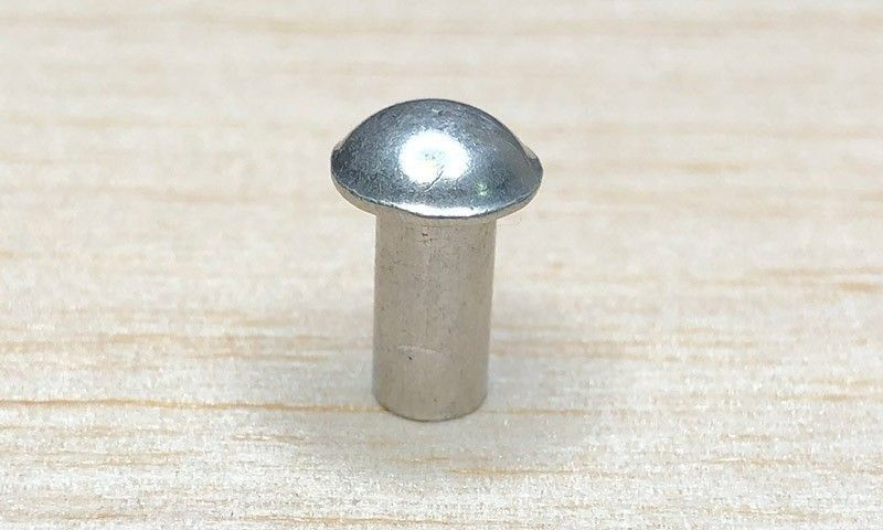 Заклепка с полукруглой головкой 2,5 х 6 DIN 660, алюминий (Набор 10 шт.), Заклепка под молоток КРЕПКОМ #1